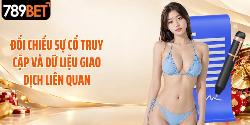 Đối chiếu sự cố truy cập và dữ liệu giao dịch liên quan